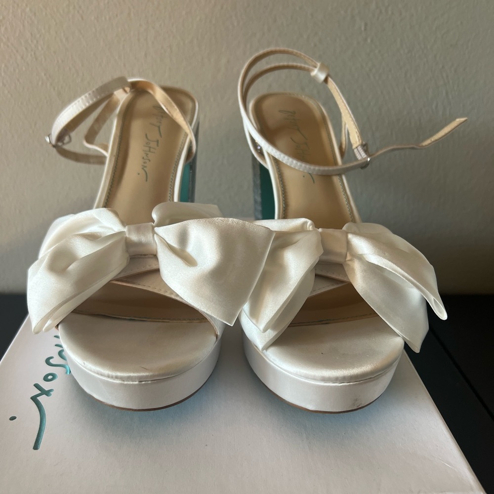 Betsey Johnson Maddy White Heels